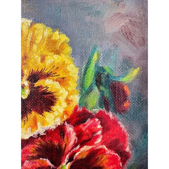 1981 Vintage Botanical Oil Painting Original Art Of Jay Reighs Faresed-4 - Picture 6 of 13